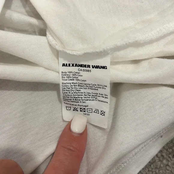 Alexander Wang Barcode T shirt size L - Picture 3 of 3